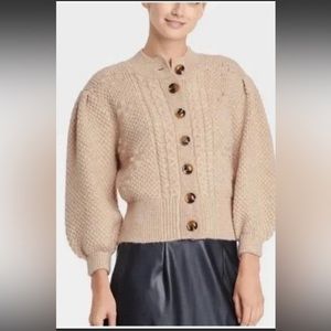 Oatmeal Button Front Sweater